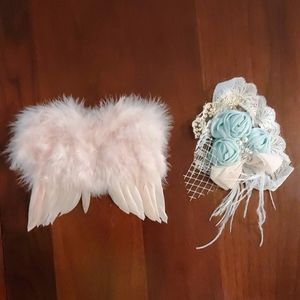 Newborn headband and wings